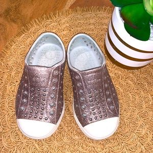 Rainbow Glitter Native Play shoe